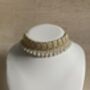 White Pearl Lightweight Gold Plated Indian Choker Set, thumbnail 5 of 11