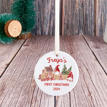 Personalised Baby's First Christmas Ornament Gift, 6 of 7