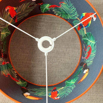 Lampshade With Tropical Rainforest Lining, 8 of 12