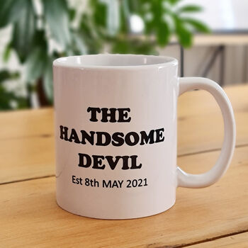 'The Handsome Devil' Personalised Mug, 2 of 2