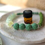 Prehnite And Lava Bead Gemstone Diffuser Bracelet, thumbnail 3 of 5