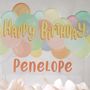 Personalised Pastel Balloon Cake Topper, thumbnail 2 of 5