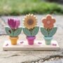 Personalised Flower Pot Stacking Toy, thumbnail 1 of 5