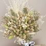 Green Dried Flower Bouquet With Gypsophila, thumbnail 1 of 5