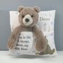 Personalised Child's Cushion With Teddy Bear, thumbnail 3 of 10