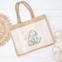 Personalised Jute Rabbit Gift Bag, thumbnail 1 of 2
