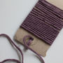 Hand Knit Pebble Stitch Cushion In Aubergine, thumbnail 6 of 6