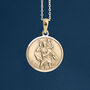 Personalised Yellow Gold Plated St Christopher Necklace, thumbnail 3 of 11