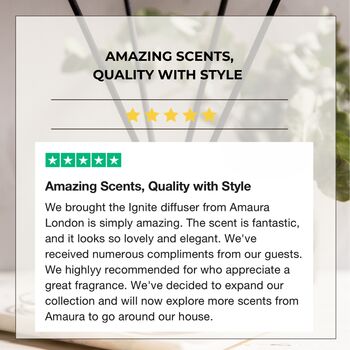 Long Lasting Luxury Reed Diffuser | Up To Six Months | Alcohol Free | Essential Oils | Rose Gold, Gold Or Silver, 11 of 12