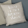 'Our Happy Place' Personalised Coordinates Cushion, thumbnail 1 of 8
