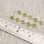 Peridot Long Drop Sterling Silver Earrings, thumbnail 3 of 4