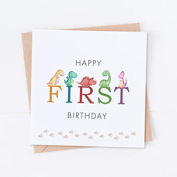 Dinosaur 1st Birthday Card, 2 of 2