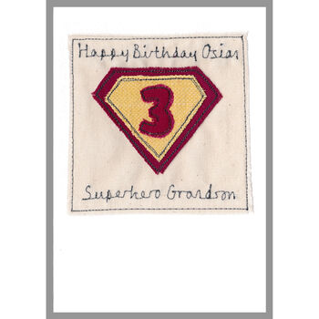 Personalised Superhero 1st Or Any Birthday Card For Boy, 2 of 12