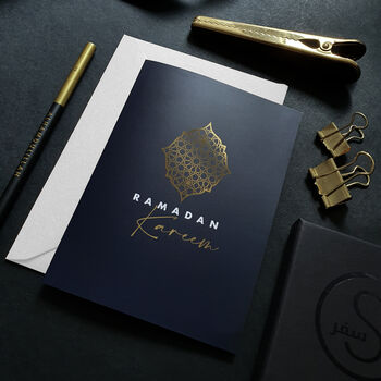Gold Foiled A6 Ramadan Kareem Greeting Card, 2 of 3