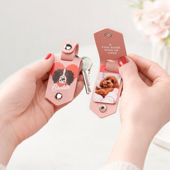Personalised Dog Breed Photo Keyring, 5 of 12