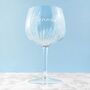 Personalised Crystal Gin Goblet, thumbnail 6 of 6