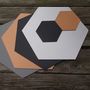 Hexagon Leather Placemat, thumbnail 1 of 4