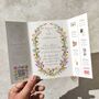 Spring Wedding Gatefold Invitation, thumbnail 4 of 9