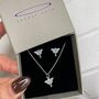 Sterling Silver Luna Moth Jewellery Set, thumbnail 3 of 10