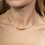 Pink Multi Gemstone Necklace, thumbnail 2 of 2