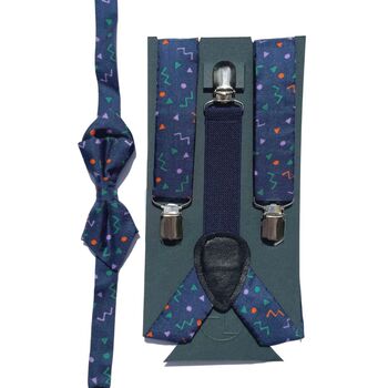Herbie Blue Silk Toddler And Boy's Braces, 4 of 5