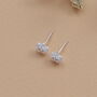 Crystal Snowflake Earrings In Mini Stocking, thumbnail 6 of 7