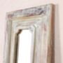 Rectangular Mirror Reclaimed Wood Teal Green, thumbnail 6 of 9