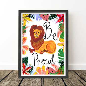 Lion Be Proud Kids Print, 12 of 12