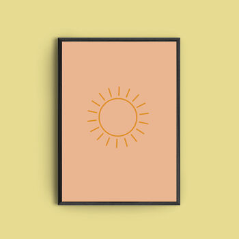 Personalised 'Autumn Sun' Art Print, 3 of 5