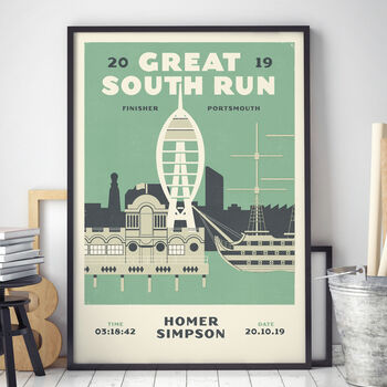Personalised Great South Run Print, Unframed, 4 of 7