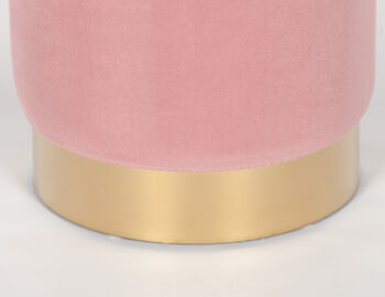 Round Stool In Pink Or White, 2 of 6