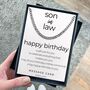 Curb Chain Birthday Wishes For Son In Law, thumbnail 6 of 6