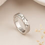 Personalised Recycled Sterling Silver Hammered Wedding Band – 5mm, thumbnail 1 of 7