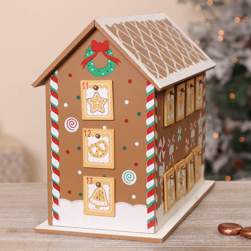 Festive Fun Gingerbread House Advent Calendar By Dibor