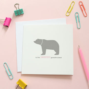 Sweetest Grandma Birthday Bear Card, 2 of 2