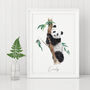 Personalised Panda Bear Art Print, thumbnail 1 of 5