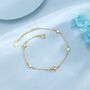 Sterling Silver Moonstone Starburst Bracelet In Sterling Silver, thumbnail 2 of 11