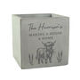 Highland Personalised Cow Concrete Plant Pot, thumbnail 3 of 3