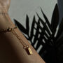 Snake Chain Adjustable Bracelet, 18k Gold Plated, thumbnail 2 of 5