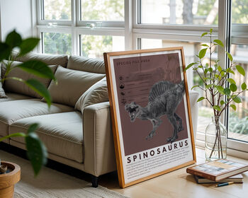 Dinosaurs Predator Series Set Of Six Art Prints, 5 of 12
