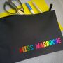 Personalised Rainbow Teacher Name Pouch/Pencil Case, thumbnail 4 of 4