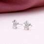 Sterling Silver Forget Me Not Flower Earrings Studs, thumbnail 1 of 3