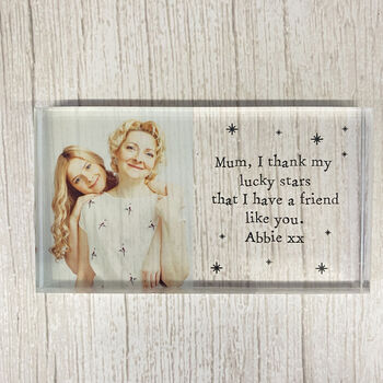 Mum, I Thank My Lucky Stars Acrylic Block, 3 of 8