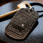 Personalised Street Map Dog Tag Keyring, thumbnail 1 of 12
