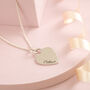 Heart Tag Personalised Name Necklace, thumbnail 2 of 7