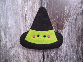 Witch's Hat Felt Decoration Sewing Kit, 2 of 5
