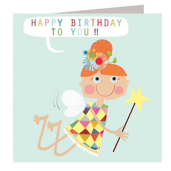 Happy Birthday Fairy Card, 2 of 5