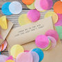 10 Personalised Colourful Confetti Print Packets, thumbnail 7 of 7