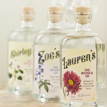 Personalised Premium Crafted Birth Flower Alcohol, 3 of 8