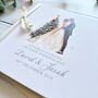 Handmade Christmas Wedding Card Christmas Tree Design, thumbnail 2 of 6
